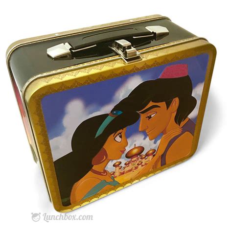 aladdin black metal lunch box|Aladdin lunch box 90s.